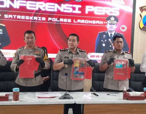 Polres Lamongan Rilis Kasus Ganjal ATM, Lima Pelaku Antar Provinsi Berhasil Dibekuk
