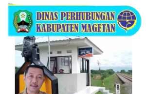 Dishub Magetan Himbau Pengguna Jalan yang Melintas Kereta Api Untuk Berhati-Hati