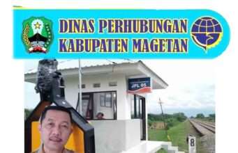 Dishub Magetan Himbau Pengguna Jalan yang Melintas Kereta Api Untuk Berhati-Hati