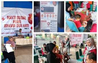 Sinergi Dua Hati, PERKI Cabang Malang dan Surabaya Gelar Bakti Sosial Cek Jantung di Puskesmas Bandung dan Kantor Kecamatan Bandung.