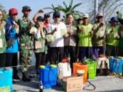 Sinergi TNI, Polri dan Pemkab Lamongan, Lakukan Gerakan Masif Kendalikan Hama Wereng Batang Coklat