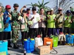 Sinergi TNI, Polri dan Pemkab Lamongan, Lakukan Gerakan Masif Kendalikan Hama Wereng Batang Coklat
