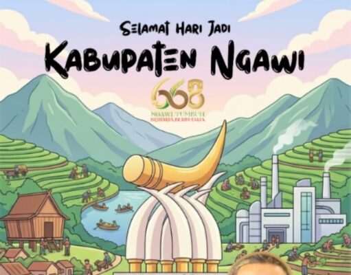Keluarga Besar Dinkes Ngawi Ucapkan Selamat HUT ke-668 Tahun Kabupaten Ngawi.