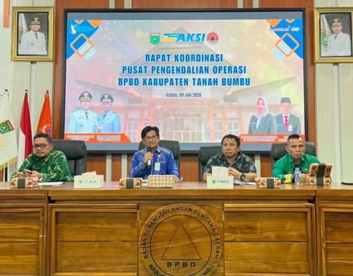 Hadapi Musim Kemarau, BPBD Tanah Bumbu Gelar Rapat Pusdalops-PB