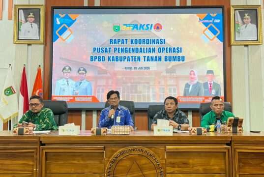 Hadapi Musim Kemarau, BPBD Tanah Bumbu Gelar Rapat Pusdalops-PB