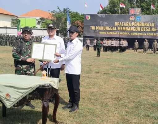 TMMD ke-129 di Desa Tlemang, Fokus TNI Selaras Dengan Program Prioritas Pemkab Lamongan