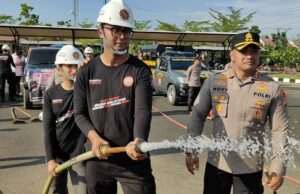 Polres Tanah Bumbu Gelar Apel Siaga Penanggulangan Bencana Karhutla Tahun 2026.
