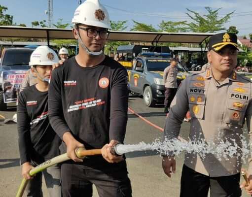 Polres Tanah Bumbu Gelar Apel Siaga Penanggulangan Bencana Karhutla Tahun 2026.