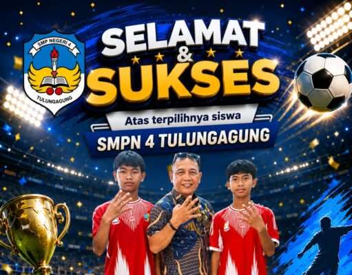 Dua Siswa SMPN 4 Tulungagung Lolos seleksi Tim Sepakbola kabupaten Tulungagung di ajang Gala Siswa Indonesia 2026