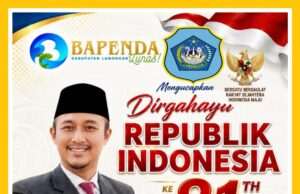 Bapenda Kabupaten Lamongan mengucapkan selamat memperingati dirgahayu RI ke -81
