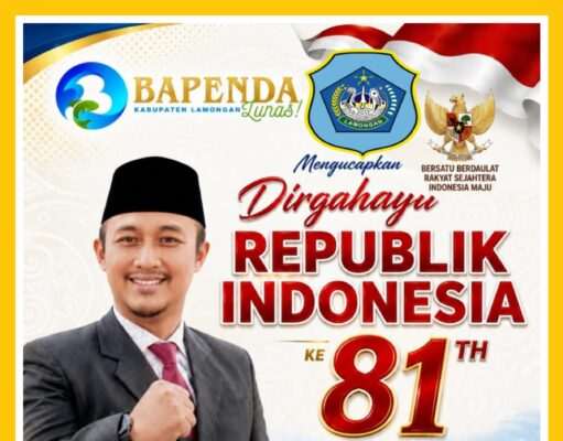 Bapenda Kabupaten Lamongan mengucapkan selamat memperingati dirgahayu RI ke -81