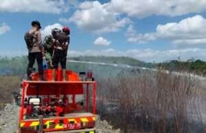 BPBD Tanah Bumbu Tangani Tiga Titik Kebakaran Lahan di Dua Kecamatan