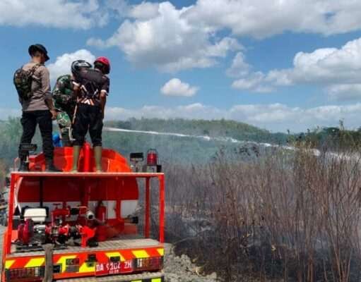 BPBD Tanah Bumbu Tangani Tiga Titik Kebakaran Lahan di Dua Kecamatan