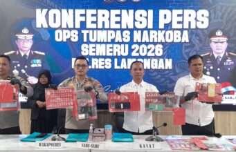 Polres Lamongan Amankan 15 Tersangka Dari 11 Kasus Narkoba