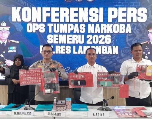 Polres Lamongan Amankan 15 Tersangka Dari 11 Kasus Narkoba