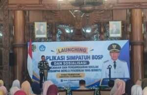 Dindik Tulungagung Luncurkan SIMPATUH BOSP, Ahmad Baharudin: Kelola Dana Sekolah Harus Pakai Data