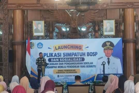 Dindik Tulungagung Luncurkan SIMPATUH BOSP, Ahmad Baharudin: Kelola Dana Sekolah Harus Pakai Data