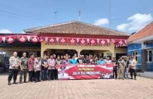 GerakanJogo Tulungagung di Kecamatan Pagerwojo, Plt Bupati Ahmad Baharudin Jaga Semangat Gotong Royong