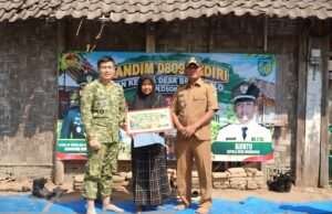 Tangis Haru Ibu Rohmiati, Dandim Kediri Wujudkan Rumah Layak huni di Hari Ulang Tahun Ke 81 TNI