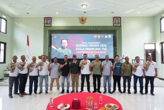 Kodim 0809/Kediri Gelar Open Turnamen Domino Orado 101 Piala Panglima Tni Dalam Rangka Hut Tni Ke-81-2026