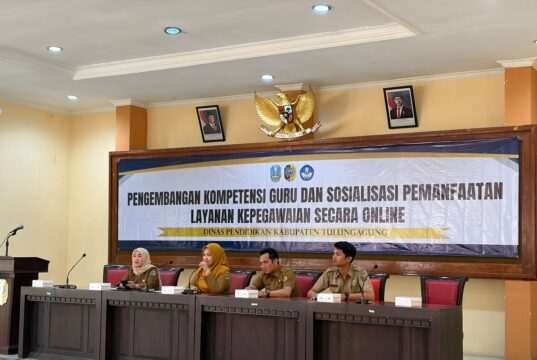 Dinas Pendidikan Tulungagung Gelar Pengembangan Kompetensi Guru dan Sosialisasi Layanan Kepegawaian Online