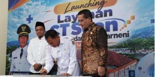 Plt Bupati Ahmad Baharudin Resmikan Layanan CT Scan RSUD Campurdarat dr. Karneni