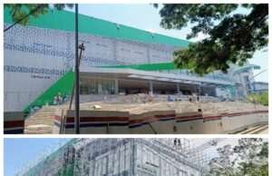 Dikebut PT Mega Bintang Abadi pembangunan Gedung Auditorium Uin Satu Tulungagung capai 85 persen