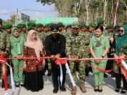 Jalan Rabat Beton Karya Bhakti TNI Desa Manding Diresmikan Plt Bupati Tulungagung