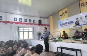Pelajar SLTA Tanah Bumbu ikuti Aksi Go To School Wawasan Kebangsaan di Batulicin.
