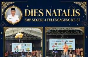 Meriah! SMPN 4 Tulungagung Gelar Jalan Sehat dan Pentas Seni di Dies Natalis ke-37