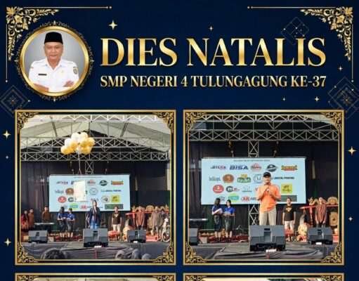 Meriah! SMPN 4 Tulungagung Gelar Jalan Sehat dan Pentas Seni di Dies Natalis ke-37