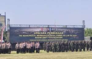 Buka TMMD ke-130 Tahun 2026 Di Campurdarat, Plt. Bupati Tulungagung Perkuat Kemanunggalan TNI Dengan Rakyat