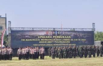 Buka TMMD ke-130 Tahun 2026 Di Campurdarat, Plt. Bupati Tulungagung Perkuat Kemanunggalan TNI Dengan Rakyat