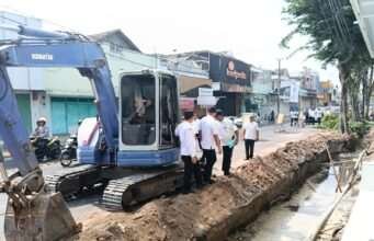 Plt Bupati Tulungagung Sidak Proyek Infrastruktur Jalan Teuku Umar, Anggaran Rp2,568 Miliar