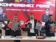 Polres Lamongan, Amankan Lima Tersangka Bentrokan Dua Perguruan Silat