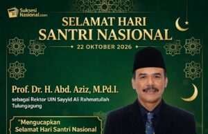 UIN Satu Tulungagung Mengucapkan Selamat Memperingati Hari santri Nasional
