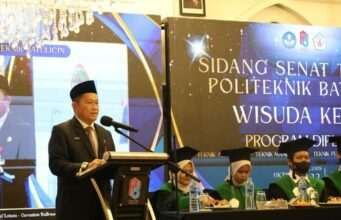 Bupati Tanah Bumbu Dorong Sinergi Pendidikan Vokasi dan Industri pada Wisuda Politeknik Batulicin