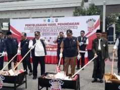 Selamatkan Kerugian 1,2 M, Ratusan Ribu Batang Rokok Ilegal Dimusnahkan di Lamongan