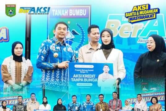 Bupati Tanah Bumbu Andi Rudi Latif Luncurkan Kredit Tanpa Bunga untuk UMKM