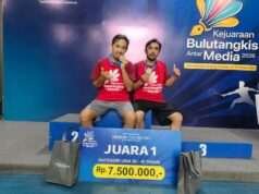 Kejuaraan Bulutangkis Antar Media 2026 Zona Timur, Suksesi Nasional Juara 1 Usia 36-45