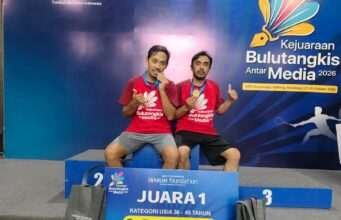 Kejuaraan Bulutangkis Antar Media 2026 Zona Timur, Suksesi Nasional Juara 1 Usia 36-45
