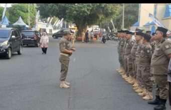 Kawal Jombang Bersholawat Bersama Gus Iqdam, Satpol PP Jombang Fokus Jaga Ketertiban dan Kenyamanan Jamaah
